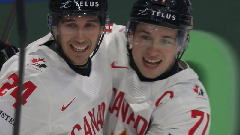 Cozens turns on the jets and opens the scoring for Canada