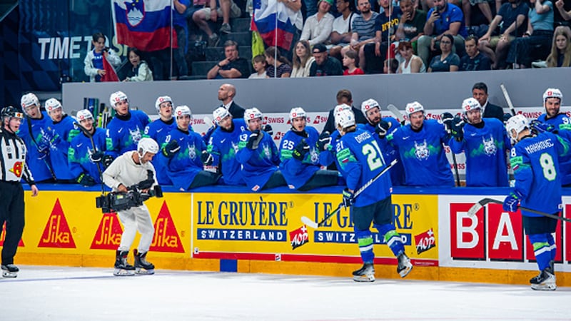 Slovenia's Drozg picks the corner on beautiful power play snipe