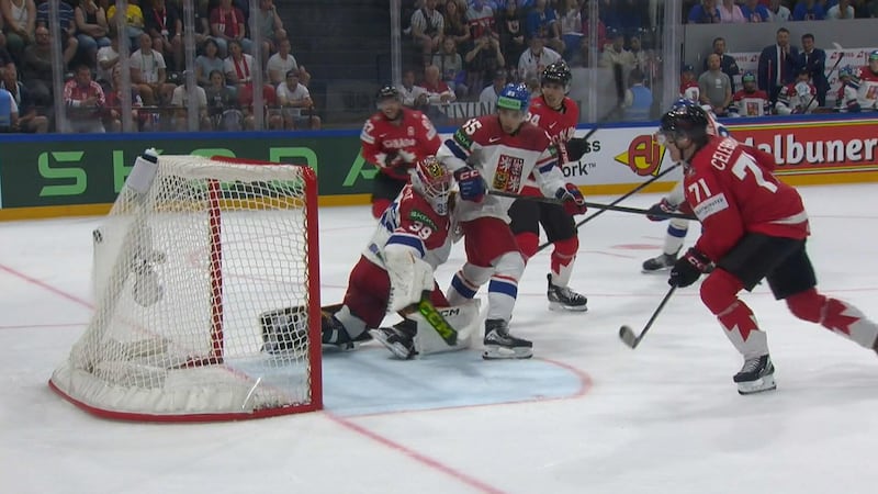 'Sid to the kid, again!': Crosby and Celebrini connect on another beauty to even the game