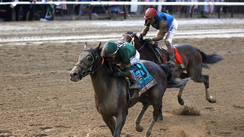 Kentucky Derby winner Golden Tempo wins Belmont Stakes