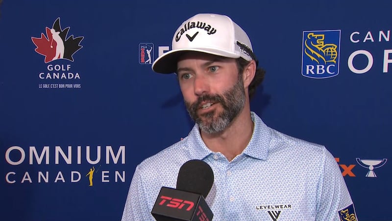 Hadwin 'pretty disappointed' with his first round of the Canadian Open
