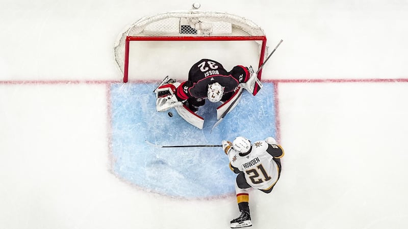 Brandon Bussi makes beautiful save for Carolina