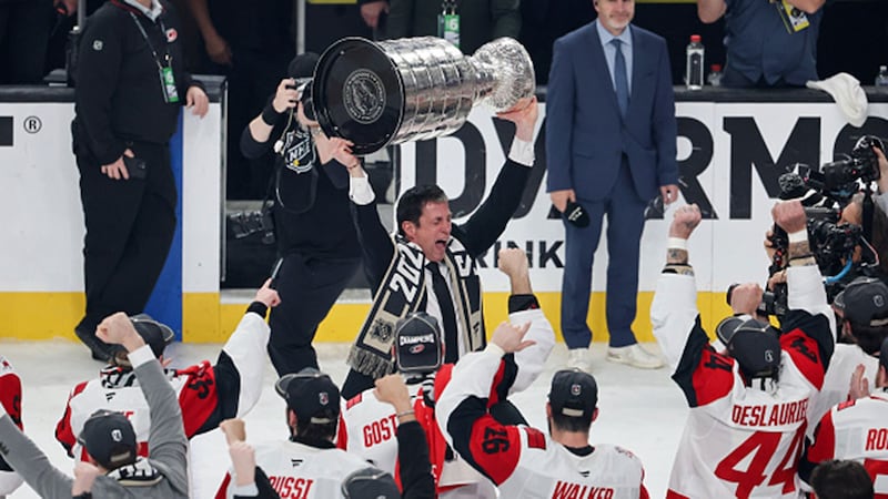 Brind'Amour on the post Stanley Cup celebrations with Cup at home