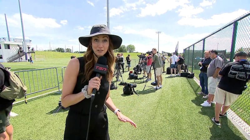 Claire Hanna gets a glimpse into high-profile Argentina training session