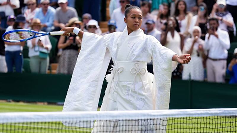 Osaka arrives at Wimbledon with another fashion statement