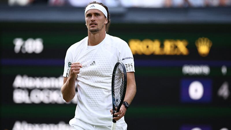Zverev tested with first-round Wimbledon victory over Blockx