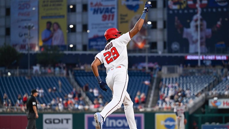 Must See: James Wood wallops a 446-foot grand slam for the Nationals