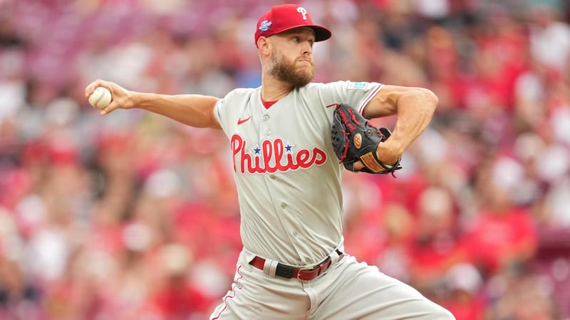 Zack Wheeler ties a career-high with 14 strikeouts for the Phillies.