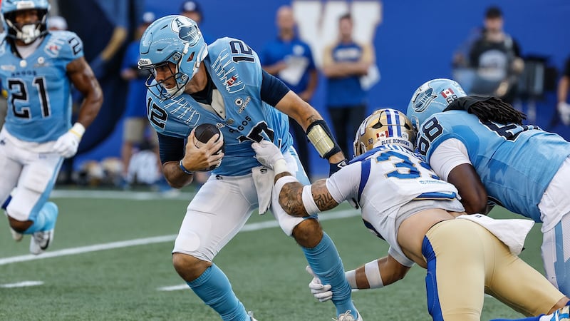 CFL: Argonauts 21, Blue Bombers 30