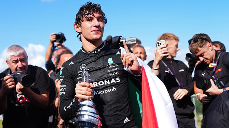 Antonelli wins Belgian Grand Prix to extend title lead after teammate Russell crashes out