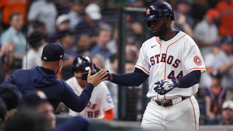 Alvarez hits MLB-leading 34th home run of the season