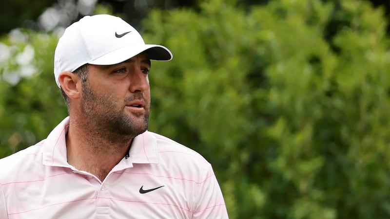 Must See: Scheffler chips in from the rough to move within one of lead