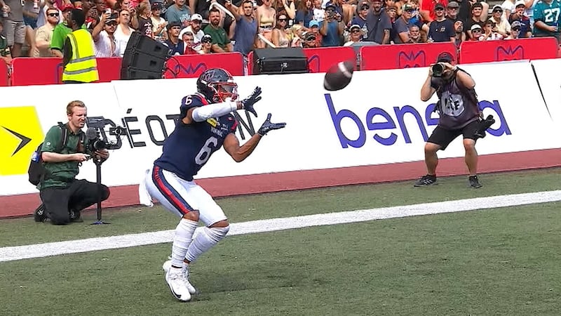 Alexander finds Philpot for the TD as Alouettes regain lead over Elks