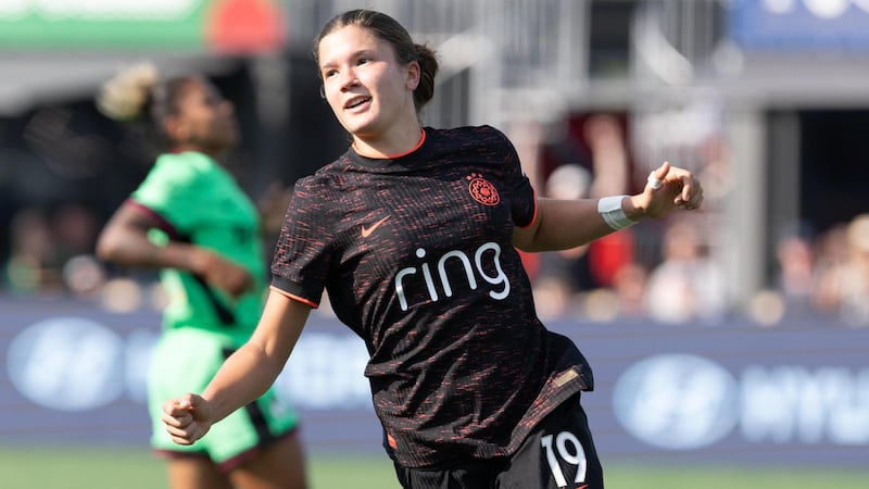 Pietra Tordin nets a first-half hat trick for the Portland Thorns