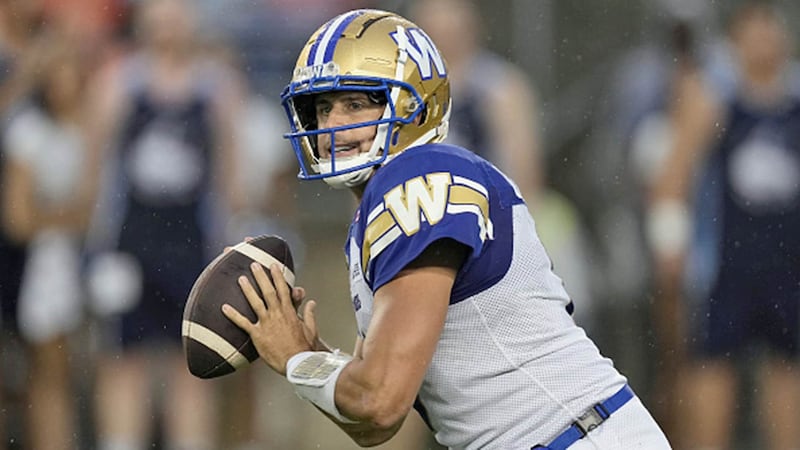 Blue Bombers QB Collaros practices in full, expected to return Friday vs. Redblacks