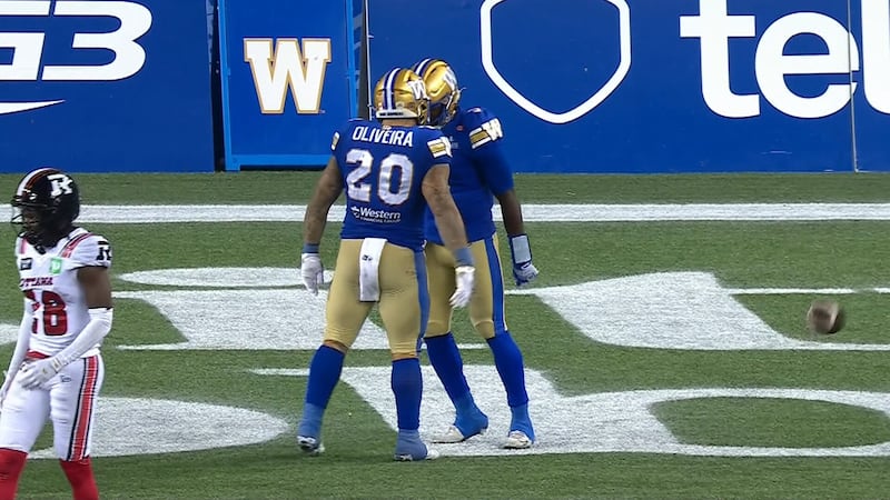 Blue Bombers strike back as Perkins punches in another touchdown