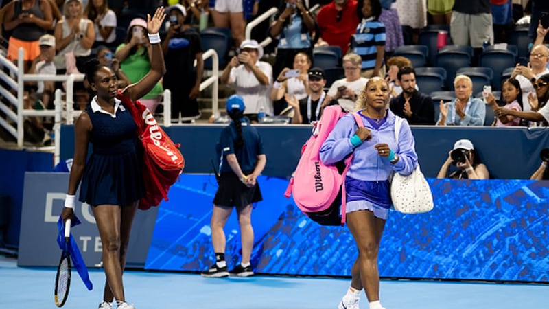 Serena, Venus Williams fall in Cincinnati Open doubles