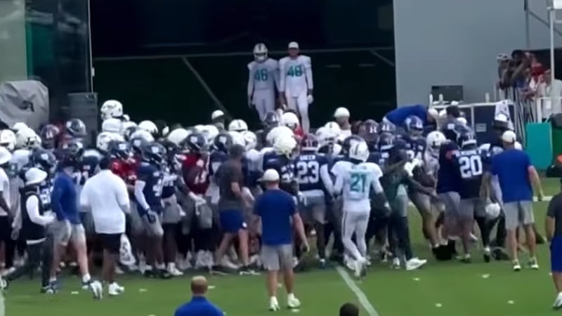 Players pulled from fight-filled Giants-Dolphins practice on Thursday
