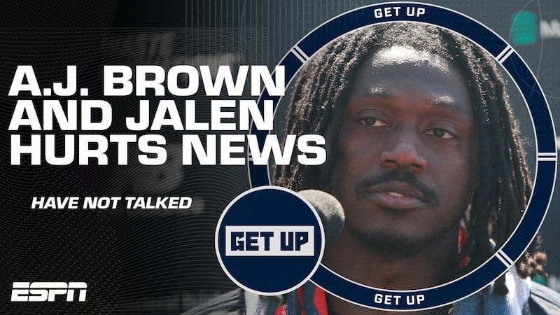 Get Up crew shares their reactions to the Jalen Hurts-A.J. Brown relationship