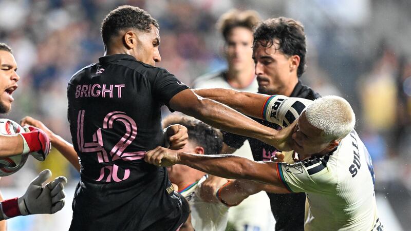 Tensions flare as two players sent off late in Philadelphia-Miami draw