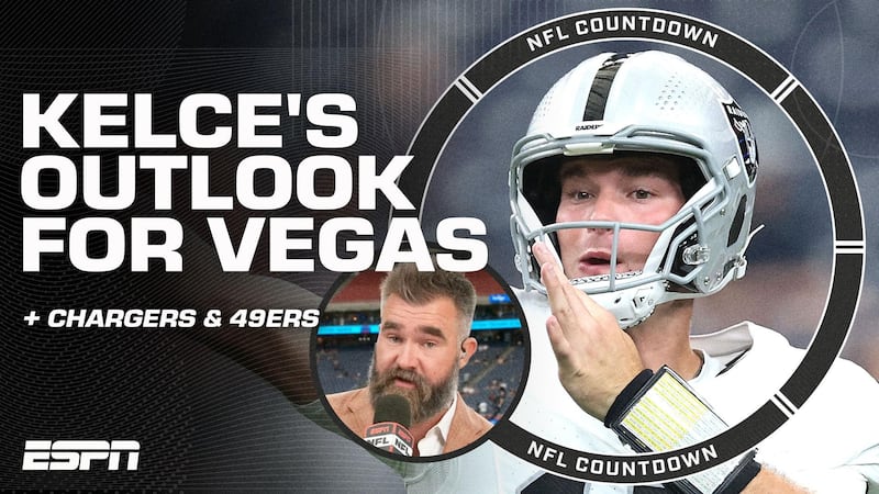 Jason Kelce on Fernando Mendoza's rookie year, Chargers-49ers expectations