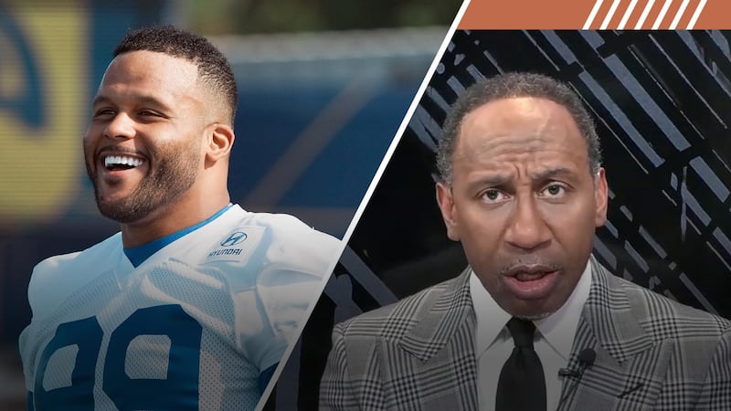 Stephen A. fired up for Rams' SB chances after Aaron Donald's return