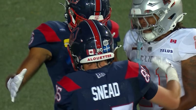 Snead hauls in 10th TD of the season as Alouettes start hot on FNF