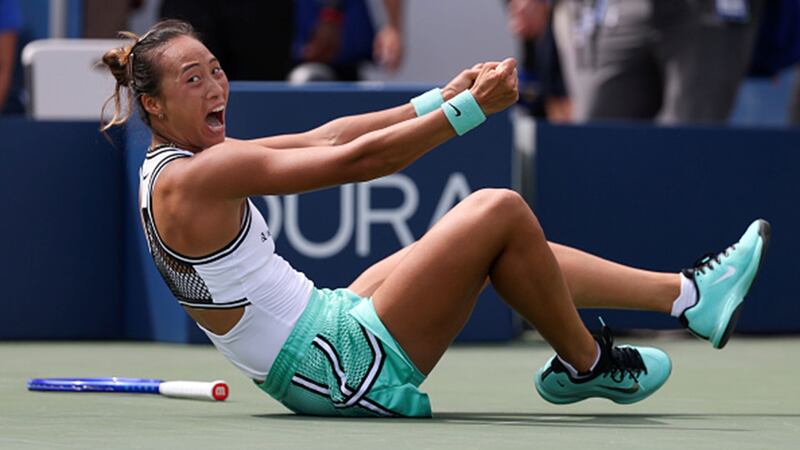 Zheng wins seven straight games to stun Keys