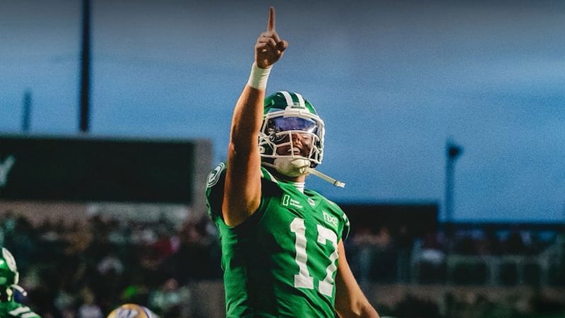 Must See: 'A Labour Day hat trick for Touchdown Tommy': Riders take OT lead