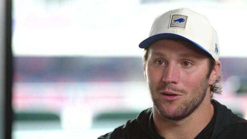 Josh Allen joins Chris Berman to talk parenthood, continuing to get better