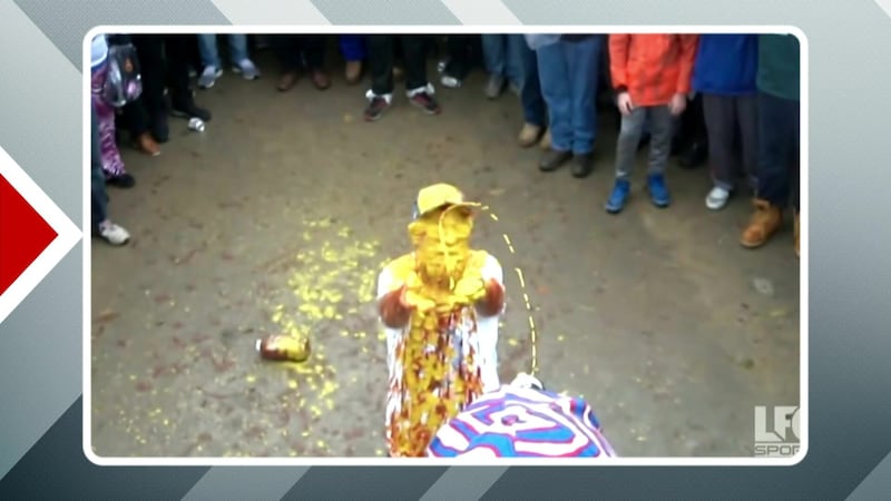 Is someone going through a table when OverDrive goes Live in Buffalo?