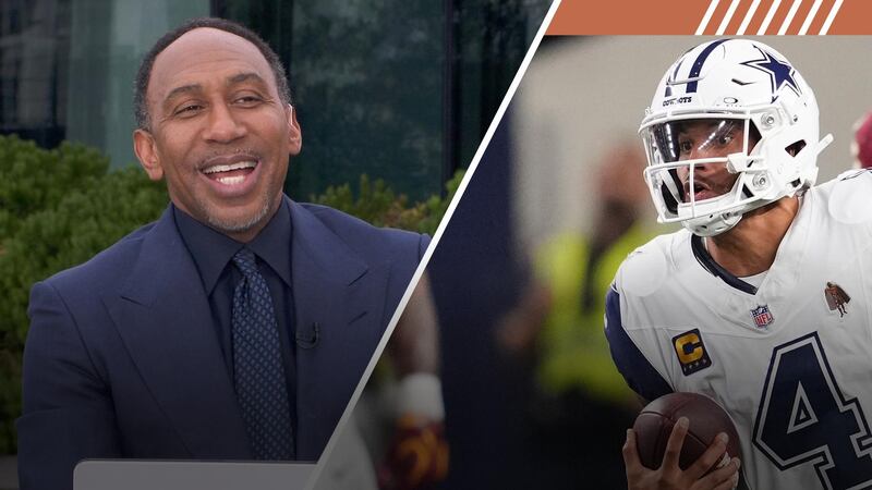 What has Stephen A. so gleeful about the Cowboys after their win over the Commanders?