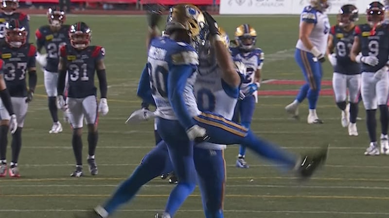 Bombers respond immediately as Wilson gets in the end zone