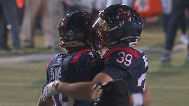 Evans gets his second score to put Alouettes up big