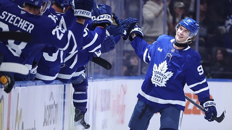 'Gotta be humming with confidence now': McKenna's first goal energizes Leafs