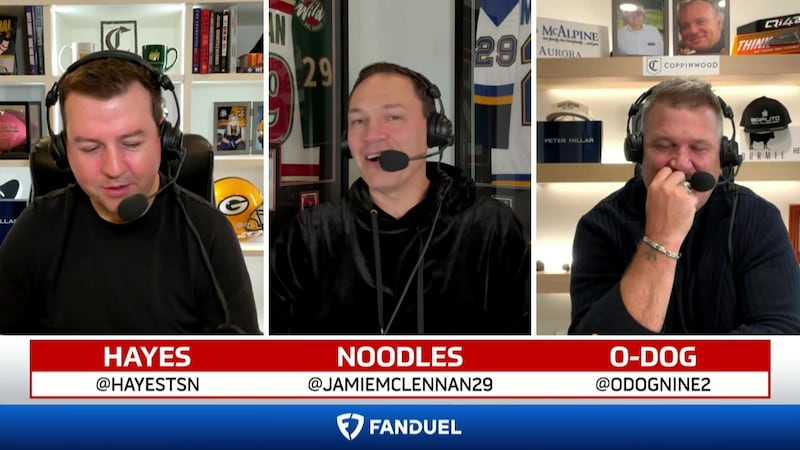 Noodles to Struddy: 'Can we get a headset that has hair attached to it'
