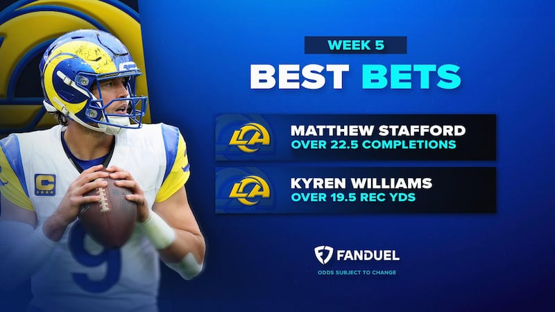 FanDuel Best Bets: Week 5