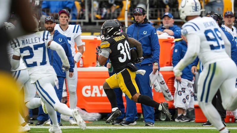 Must See: Steelers RB Warren turns on the burners on 80-yard touchdown