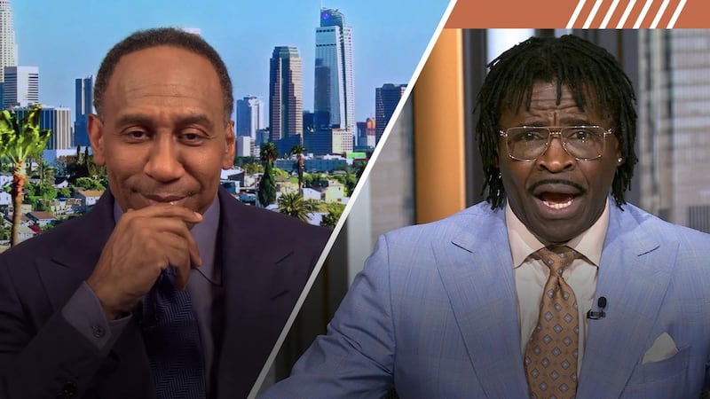 Stephen A. is all smiles over Michael Irvin's Cowboys' disappointment