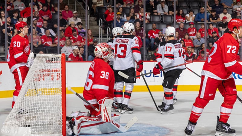NHL: Devils 5, Red Wings 4 (OT)
