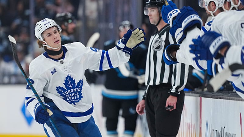 McKenna hits the score sheet in each game of first road trip as a Maple Leaf