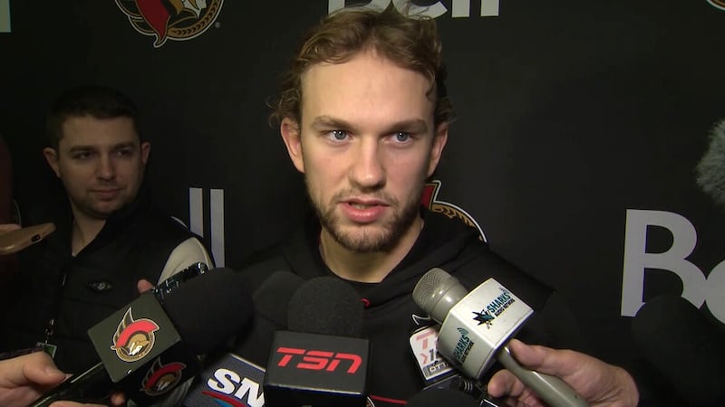 Injured Sens forward Eklund disappointed he'll miss the chance to play former team