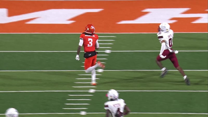 Tim Burns Jr. takes off on an 81-yard catch-and-run TD for Sam Houston