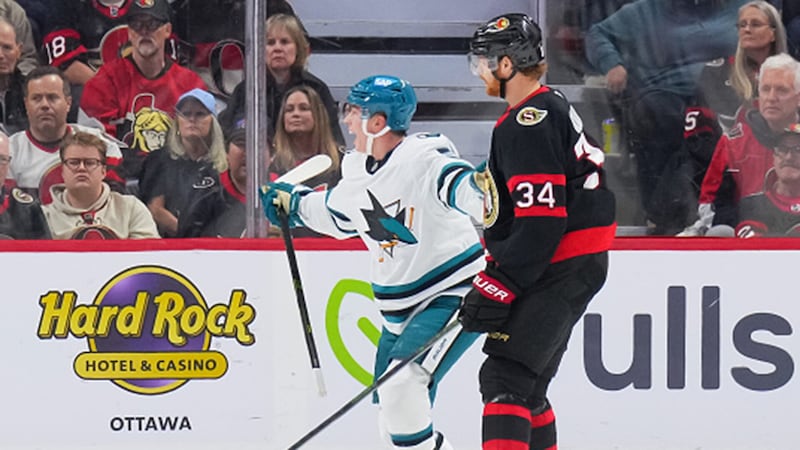 NHL: Sharks 6, Senators 2