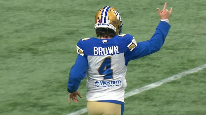 Did Dru Brown give Bombers coach Mike O'Shea something to think about?