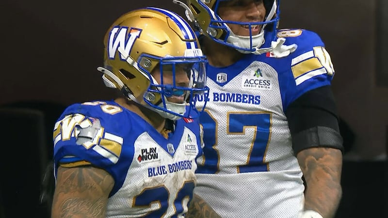Oliveira breaks through for 63-yard rushing touchdown to give Bombers the lead