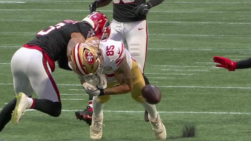 Falcons jump on top of Kittle's fumble to seal win over 49ers