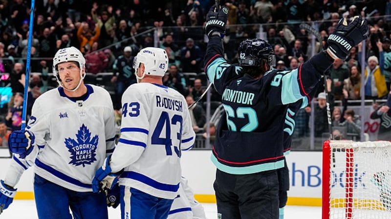 NHL: Maple Leafs 4, Kraken 5