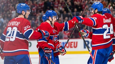 Hutson, Caufield step up to lead Canadiens to second straight shootout victory