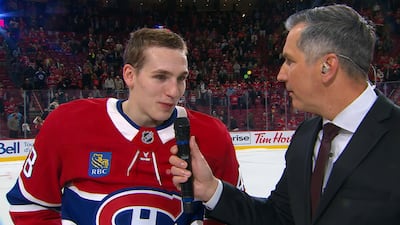 Hutson happy with how Canadiens 'weathered the storm' in shootout win over Sabres